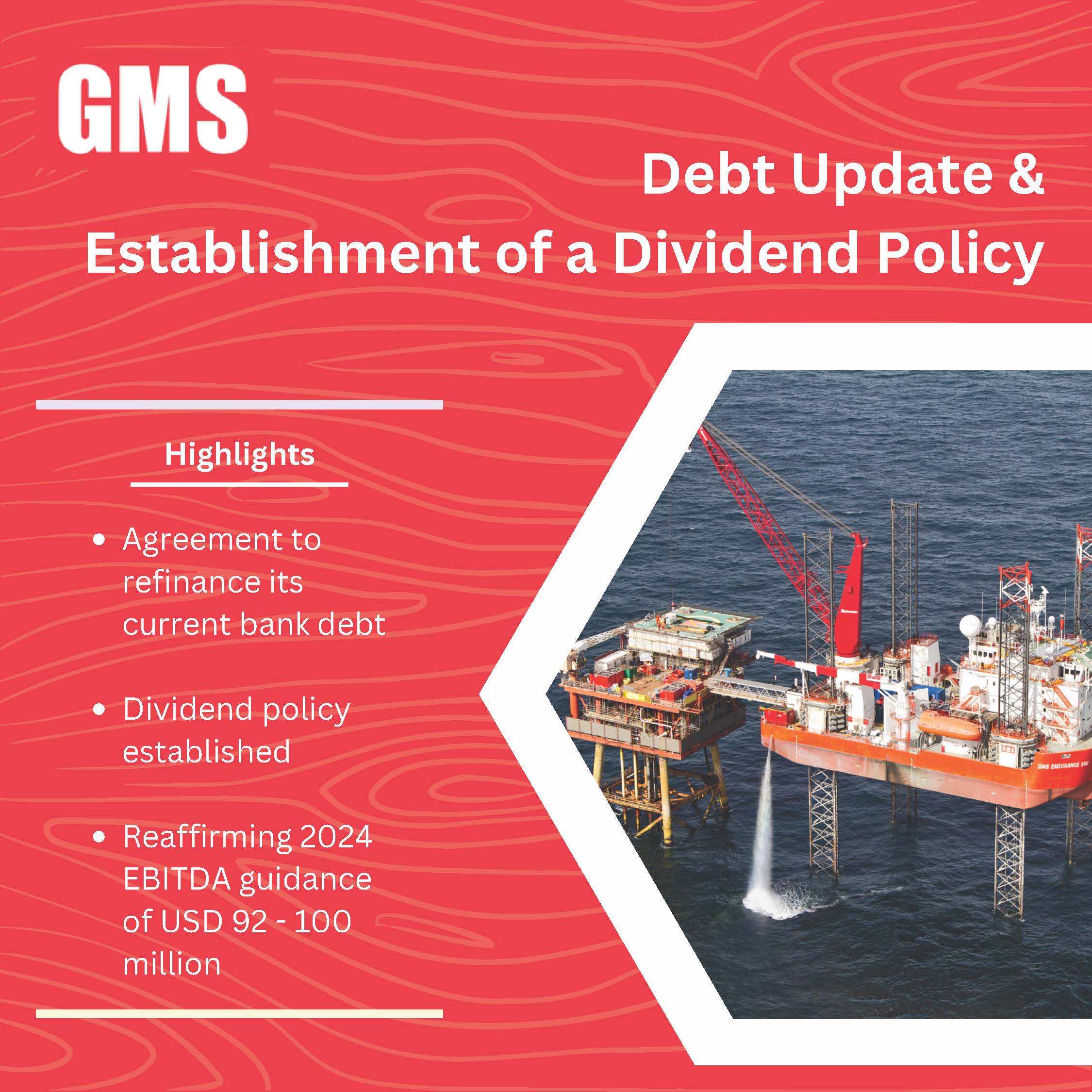 Debt Update and Establishment of a Dividend Policy